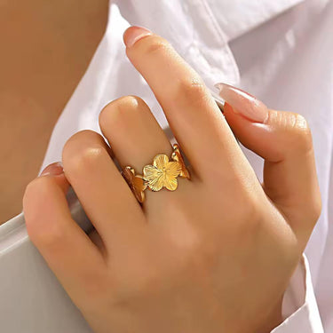 Golden Flower Ring